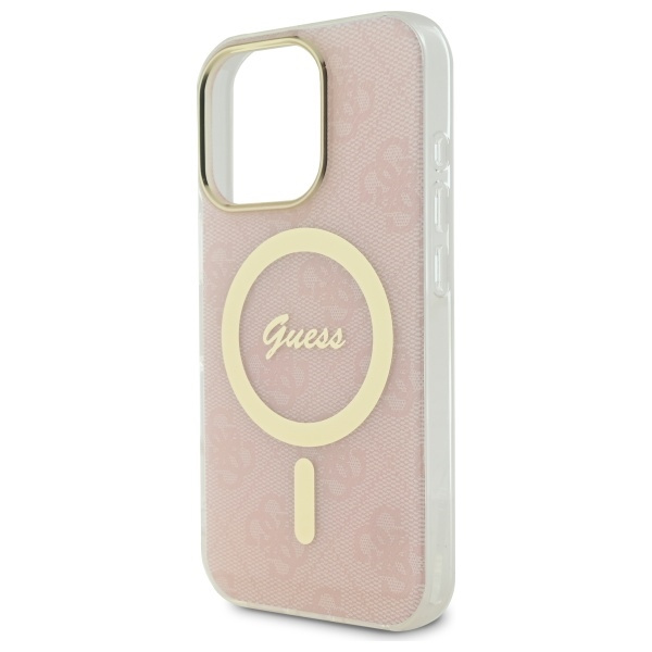 Guess GUHMP16LH4STP iPhone 16 Pro6.3" różowy/pink hardcase IML 4G MagSafe