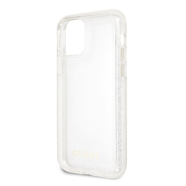 Guess GUHCN58PCGLSI iPhone 11 Prosrebrny/silver hard case Glitter