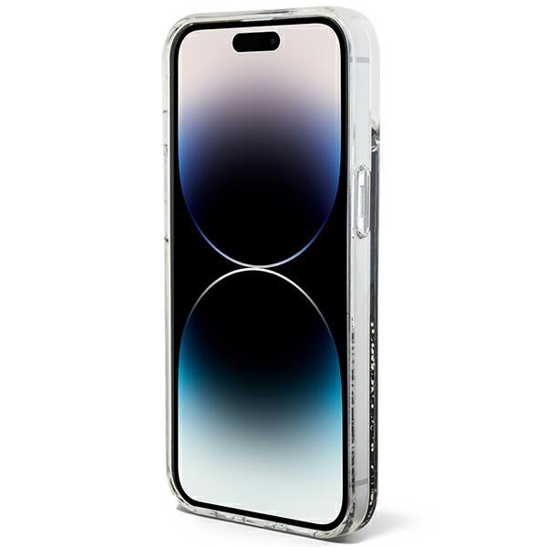 Guess GUHCP14SLCSGSGK iPhone 14 / 15 /13 6.1" czarny/black hardcase Liquid Glitter Marble