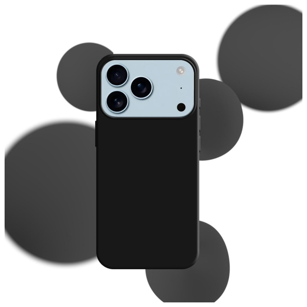 Etui 3MK Silicone Case do Apple iPhone   17 Pro Max czarny