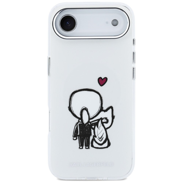 Etui Karl Lagerfeld Karl & Choupette     Back MagSafe do iPhone Air przezroczysty