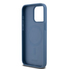 DKNY DKHMP15XPSHRPSB iPhone 15 Pro Max6.7" niebieski/blue hardcase Leather Monogram Pattern Metal Logo MagSafe
