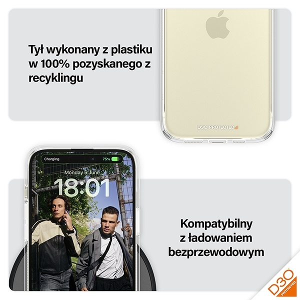 PanzerGlass HardCase iPhone 15 Plus / 14 Plus 6.7" D3O 3xMilitary grade transparent 1174