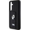 KARL LAGERFELD KLHCS24MGSAKCPK S24+ S926 CZARNY/BLACK HARDCASE GRIPSTAND SAFFIANO KARL&CHOUPETTE PINS