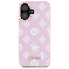 Guess GUHMP16SPGPYSP iPhone 16 6.1" różowy/pink hardcase Peony Script MagSafe