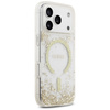 Etui Guess Resin Bottom Glitter MagSafe  do iPhone 17 Pro złoty