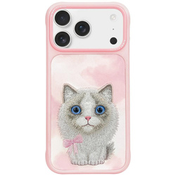 Etui Nimmy Big Eyed Pet 2.0 Cat do       iPhone 17 Pro różowy