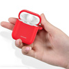 USAMS Etui ochronne do AirPods siliconczerwony/red BH423AP04 (US-BH423)