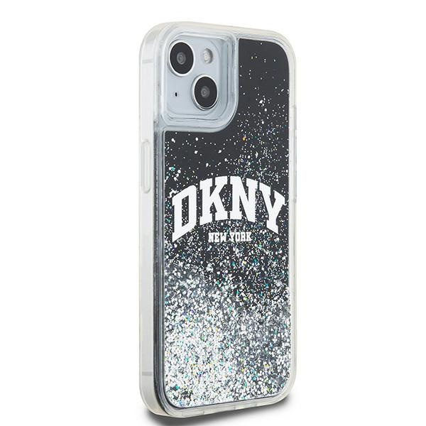 DKNY DKHCP15SLBNAEK iPhone 15 / 14 / 136.1" czarny/black hardcase Liquid Glitter Big Logo