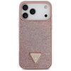 Etui Guess Rhinestone Triangle Logo do   iPhone 17 Pro Max różowy