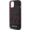 AMG Silicone Large Rhombuses Pattern MagSafe Case for iPhone 15/14/13 - Black