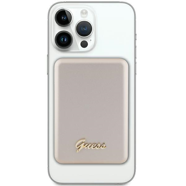Guess Powerbank indukcyjny 5WGUPBM3ALGSGD 3000mAh złoty/gold MagSafe Metal Script Logo