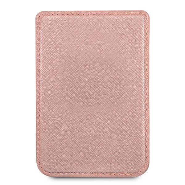 Guess Wallet Card Slot GUWMSSASLPIMagSafe Saffiano różowy/pink