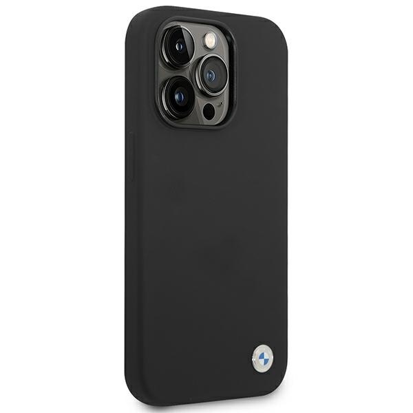 Etui BMW Silicone Metal Logo na iPhone 14 Pro Max - czarne