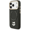 Etui Karl Lagerfeld Big Strap Choupette  Metal Logo MagSafe do iPhone 17 Pro czarny