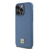 DKNY DKHMP15XPSHRPSB iPhone 15 Pro Max6.7" niebieski/blue hardcase Leather Monogram Pattern Metal Logo MagSafe
