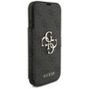 Etui Guess Book 4G Metal Logo do iPhone  17 Pro czarny