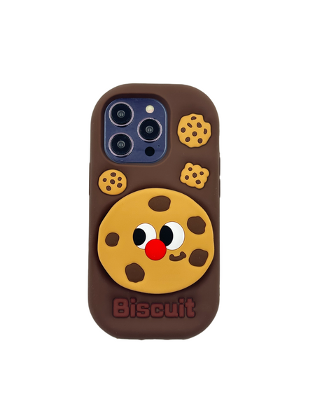 ETUI CASE 3D BISCUIT WITH STAND IPHONE 16
