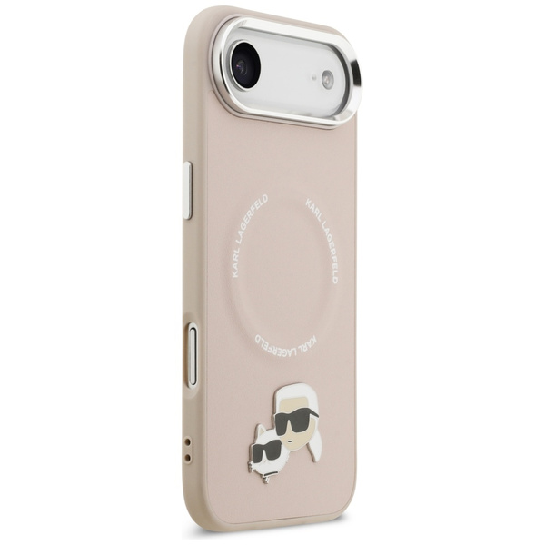 Etui Karl Lagerfeld Karl & Choupette     Pins MagSafe do iPhone Air różowy