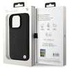 BMW BMHCP16XSLLBK iPhone 16 Pro Max 6.9" czarny/black hardcase Leather Hot Stamp