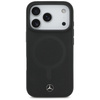 Etui Mercedes Plain Smooth Leather       MagSafe do iPhone 17 Pro czarny