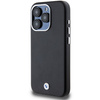 Etui BMW Signature Wrapped Metal MagSafe na iPhone 15 Pro - czarne
