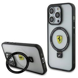 Ferrari FEHMP15XUSCAH iPhone 15 Pro Max  6.7" transparent hardcase Ring Stand 2023 Collection MagSafe