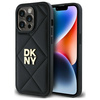 DKNY DKHCP14LPQDSLK iPhone 14 Pro 6.1"   czarny/black Quilted Stack Logo