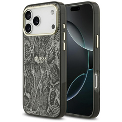 Etui Guess Python Pattern MagSafe do iPhone 17 Pro Max czarny