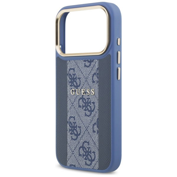 Etui Guess 4G Stripe MagSafe do iPhone   17 Pro niebieski