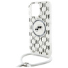 Karl Lagerfeld KLHMP16XHCKCKLCT iPhone    16 Pro Max 6.9" transparent hardcase IML Crossbody Monogram Karl & Choupette Head MagSafe