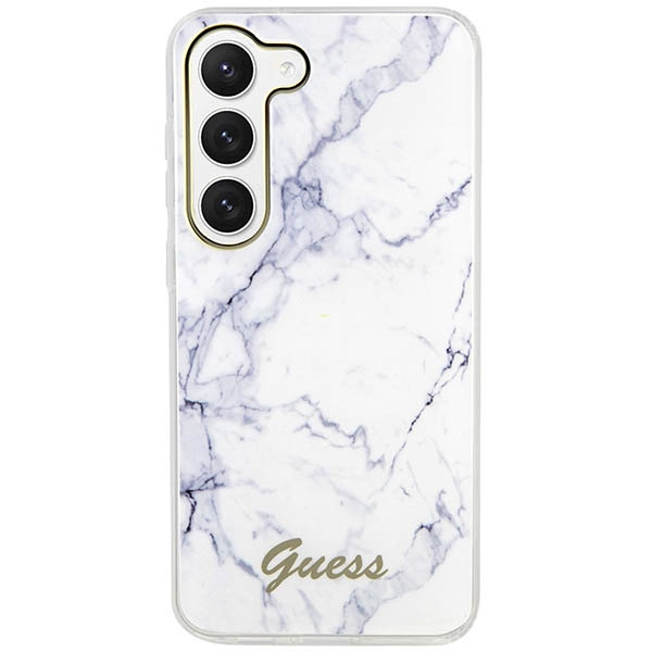 Guess GUHCS23MPCUMAH S23+ S916biały/white hardcase Marble