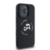 Karl Lagerfeld KLHMP16LSKCHTCK iPhone 16  Pro 6.3" czarny/black hardcase Silicone Karl&Choupette Heads MagSafe