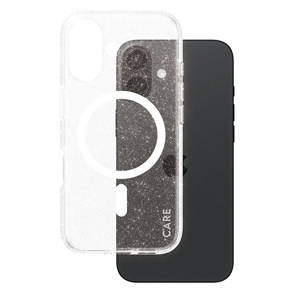 CARE by PanzerGlass Flagship Star Lit Case iPhone 16 6,1" biały/white MagSafe 1341