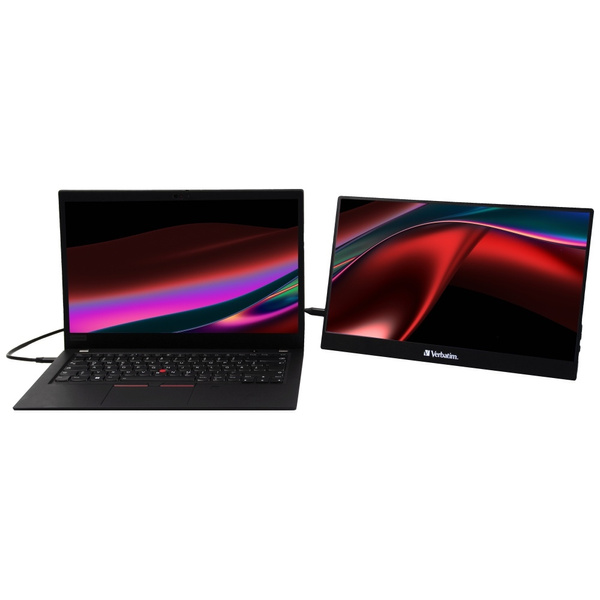Verbatim Monitor przenośny dotykowy17.3" Ultra HD 4K czarny/black 32239
