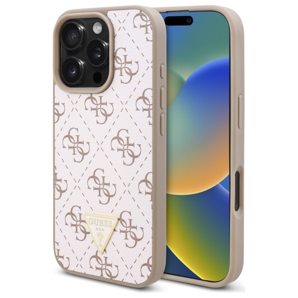 Guess GUHCP16LPG4GPH iPhone 16 Pro6.3" biały/white hardcase New 4G Triangle