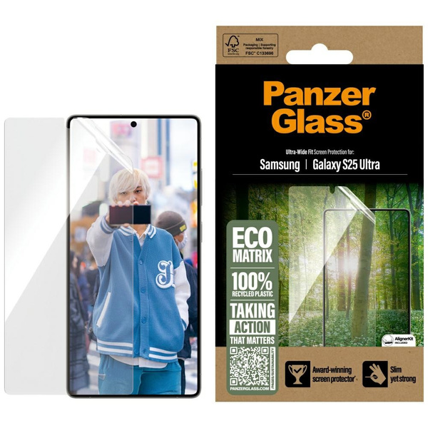 Szkło hartowane PanzerGlass Eco Matrix    Ultra-Wide Fit do Samsung Galaxy S25 Ultra