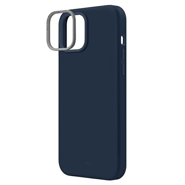 UNIQ etui Lino iPhone 14 / 15 / 13 6,1" niebieski/marine blue