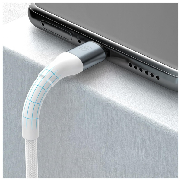 Kabel 3MK Hyper Cable N-SERIES USB-A do Lightning 2m 5V/2.4A 12W biały