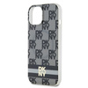 DKNY DKHMP14SHCPTSK iPhone 14 / 15 / 136.1" czarny/black hardcase IML Checkered Mono Pattern & Printed Stripes MagSafe