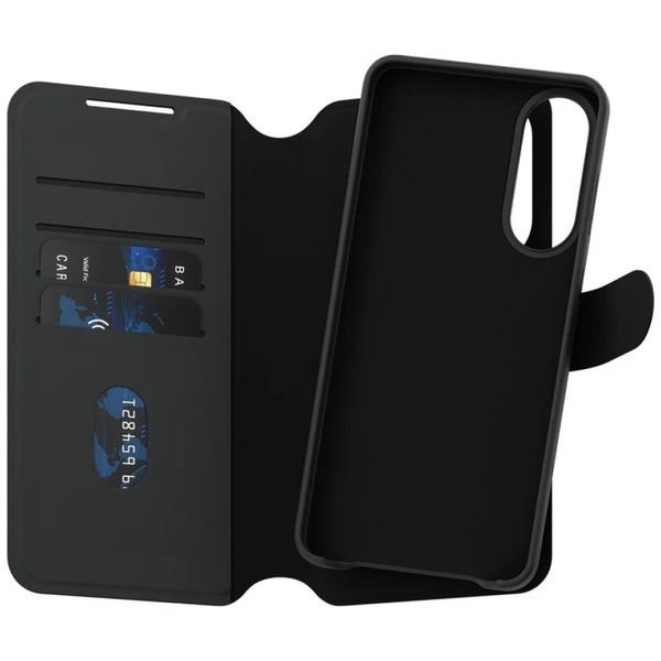 Etui CARE by PanzerGlass Feature Tango   2w1 Wallet Qi do Samsung Galaxy S25 Edge czarny