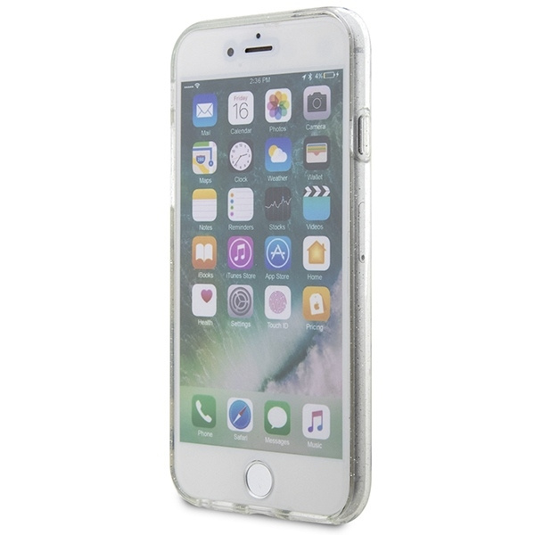 Karl Lagerfeld KLHCI8HNKCTGT iPhone 7/8/ SE 2020 / SE 2022 transparent hardcase Gliter Karl&amp;Choupette