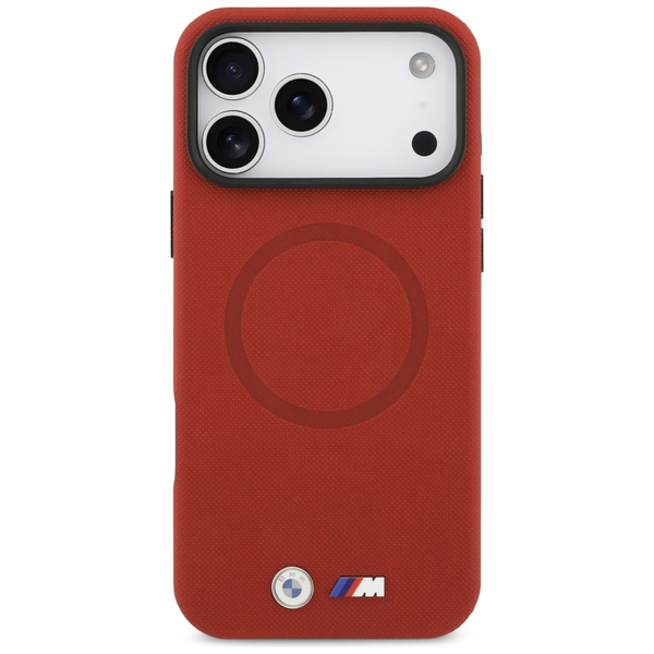 Etui BMW M FW Metal Logo MagSafe do      iPhone 17 Pro Max czerwony