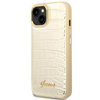 Guess GUHCP14MHGCRHD iPhone 14 Plus / 15 Plus 6.7" złoty/gold hardcase Croco Collection