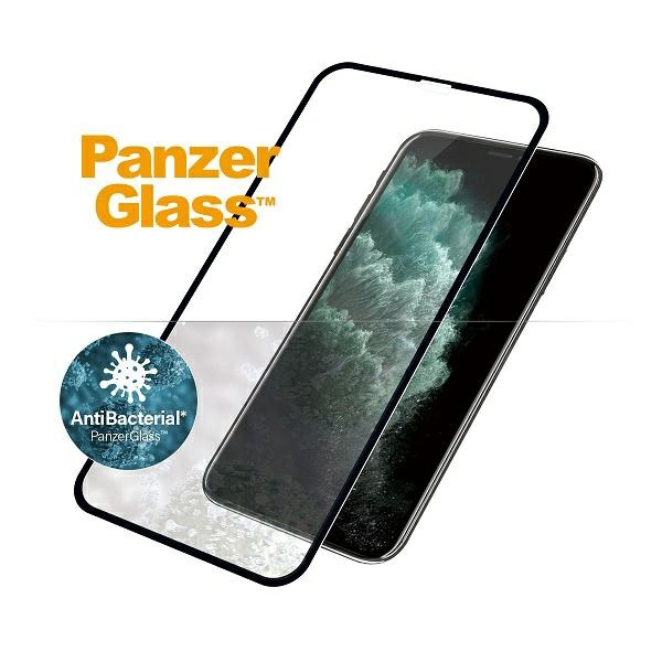 PANZERGLASS SZKŁO HARTOWANE E2E SUPER+ IPHONE XS MAX/11 PRO MAX CASE FRIENDLY ANTYBAKTERYJNY CZARNY