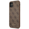 Guess GUHCN61G4GFBR iPhone 11 / Xr 6,1"brązowy/brown hard case 4G Metal Gold Logo