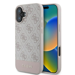 Guess GUHCP16MG4GLPI iPhone 16 Plus 6.7"różowy/pink hardcase 4G Bottom Stripe