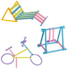 CONSTRUCTION BLOCKS STRAWS STICKS SET