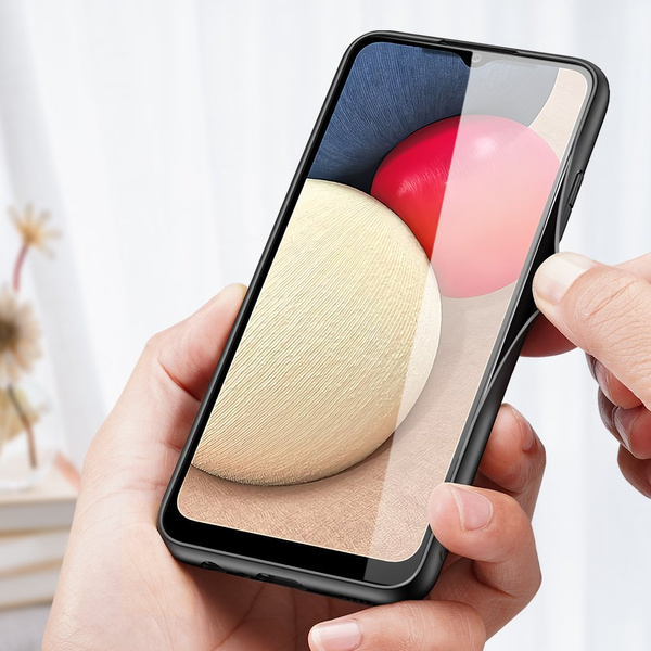 DUX DUCIS FINO CASE COVERED WITH NYLON MATERIAL FOR SAMSUNG GALAXY A02S EU BLACK