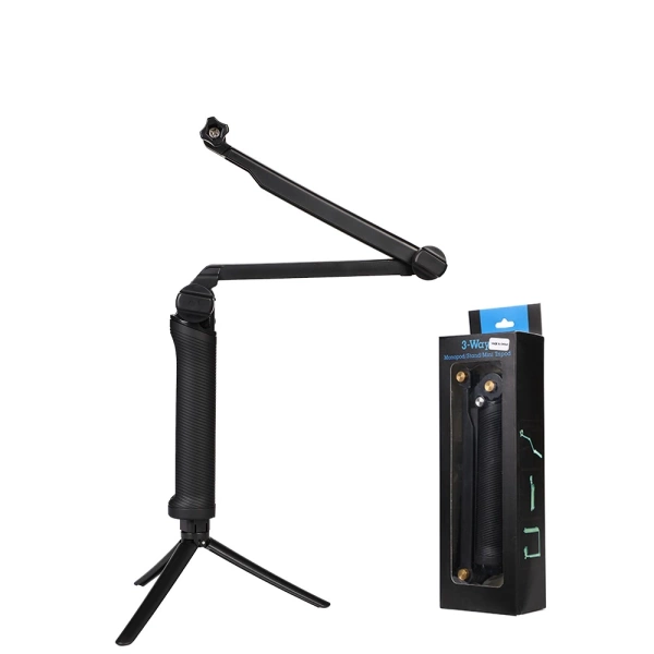 3 IN 1 MONOPOD TRIPOD WITH SELFIE HOLDER FOR GOPRO